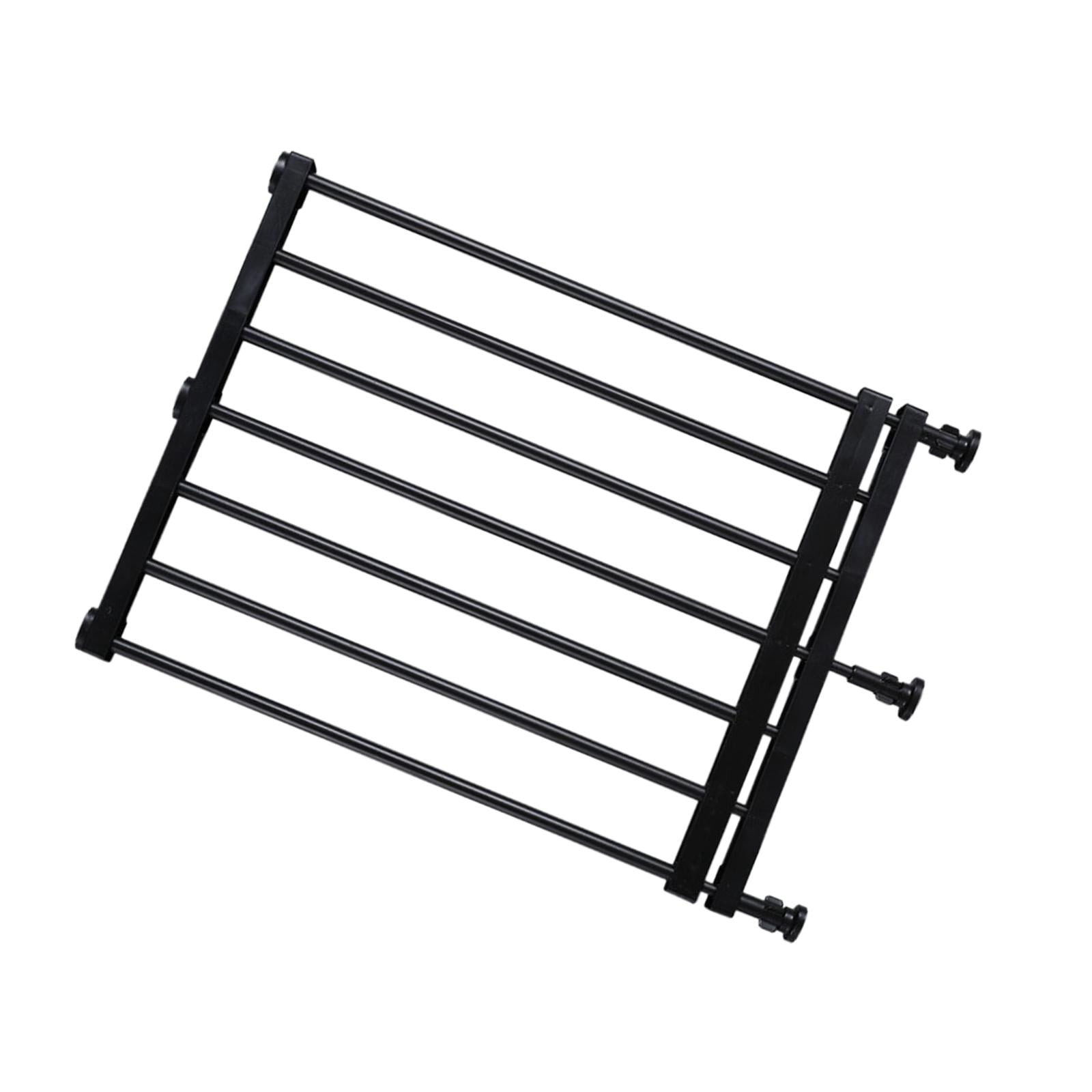 Pet Fence Retractable Dog Gate Pet Supplies Walk through Screen Door Portable Expandable Gate Puppy Fence Gate for Garden Doorway Stairs 39to60cmx42cm Black