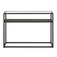 thumbnail image 5 of Evelyn&Zoe Nellie 42" Wide Rectangular Console Table with Metal Mesh Shelf, Blackened Bronze, 5 of 8
