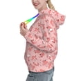 thumbnail image 2 of Daiia Cute Pink Squirrel Pattern Women's Fashion Hoodies & Sweatshirts with Kangaroo Pocket Hooded Sweatshirt with Eye-catching Drawstrings-Large, 2 of 7