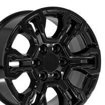 OE Wheels CV65 18 Inch Rims Fit Silverado 1500 ZR2 Style 6x139.7 18x8.5 Gloss Black - Hollander 14089 (Set of 4)