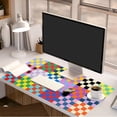 thumbnail image 2 of Checkered Desk Mat, Large Mouse Pad for Desk, Anti-Slip Waterproof Big Mousepad, Cute DeskMatt for Desktop, Keyboard Mat for Computer Desktop (Retro Checkered), 2 of 14