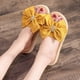 thumbnail image 4 of Alpargata de paja de imitación, sandalias para mujer, pantuflas de mujer con tacón plano y playa plana floral Wmkox8yii  ytu6724, 4 of 5
