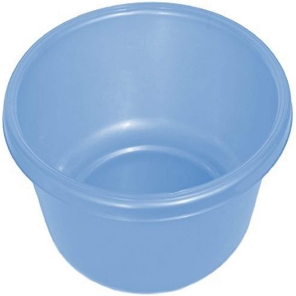 YBM Home 1148 Round Plastic Wash Basin, 7 Quarts, 11.25, Light Blue