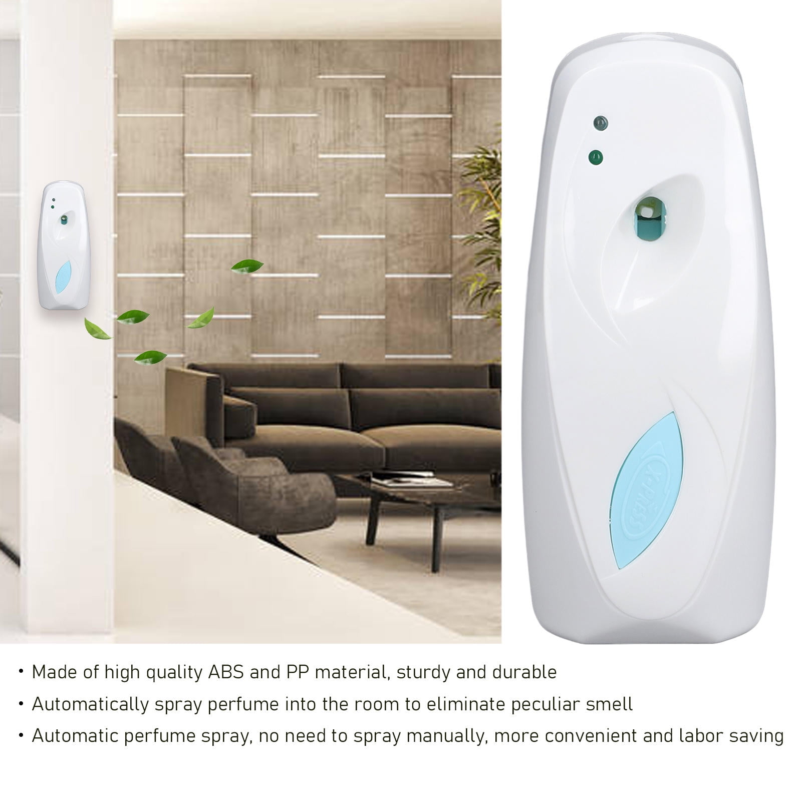 BIMZUC Automatic Wall‑Mounted Scent Sprayer with Timed Light Sensor – 7.5/15/30 min Cycle, 24‑hr Use, Ideal for Home, Office, Hotel, Bathroom