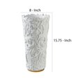 thumbnail image 5 of Benzara BM240872 Decor Vase with Baroque Scroll Design, White, 5 of 5