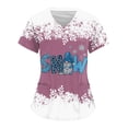 thumbnail image 1 of Uniforme de Enfermería de Navidad para mujer, blusa de trabajo, camiseta de manga corta con cuello en V, ropa de enfermería, Tops de túnica para enfermeras, 1 of 5