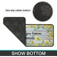 thumbnail image 4 of Lemon Kitchen Rug Decor Set of 2, Washable Microfiber Running Rugs Lemon Decoration Mats 17"x 47" + 17"x 23" (Light Blue), 4 of 6