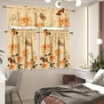 thumbnail image 6 of Yellow Butterfly Curtains for Kitchen Windows 3 Piece Small Kitchen Window Curtains Over Sink Kitchen Window Curtains for Cafe Bathroom Living Room, 6 of 6