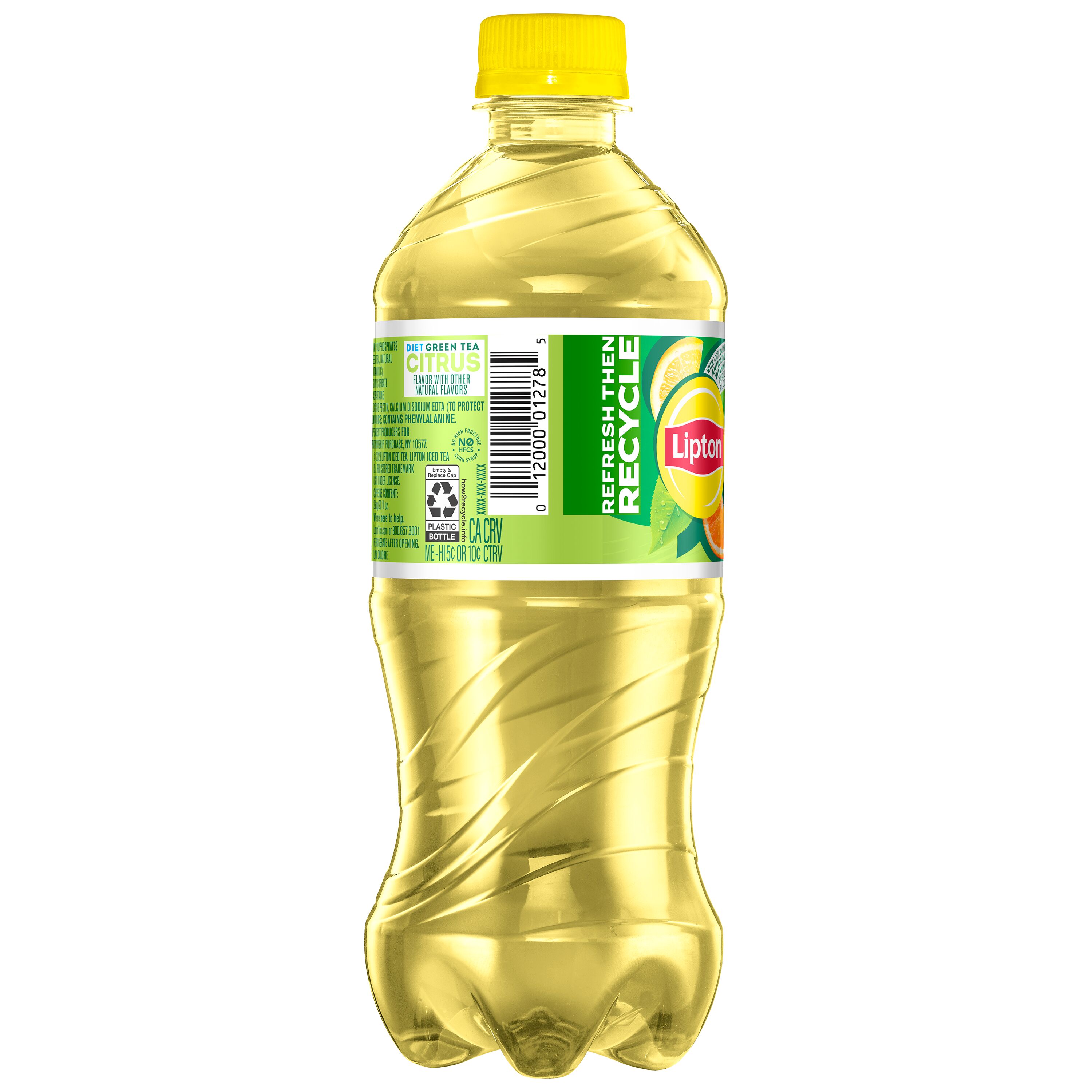 Lipton Diet Green Tea Citrus, Bottled Tea Drink, 20 fl oz, Bottle - image 2 of 5