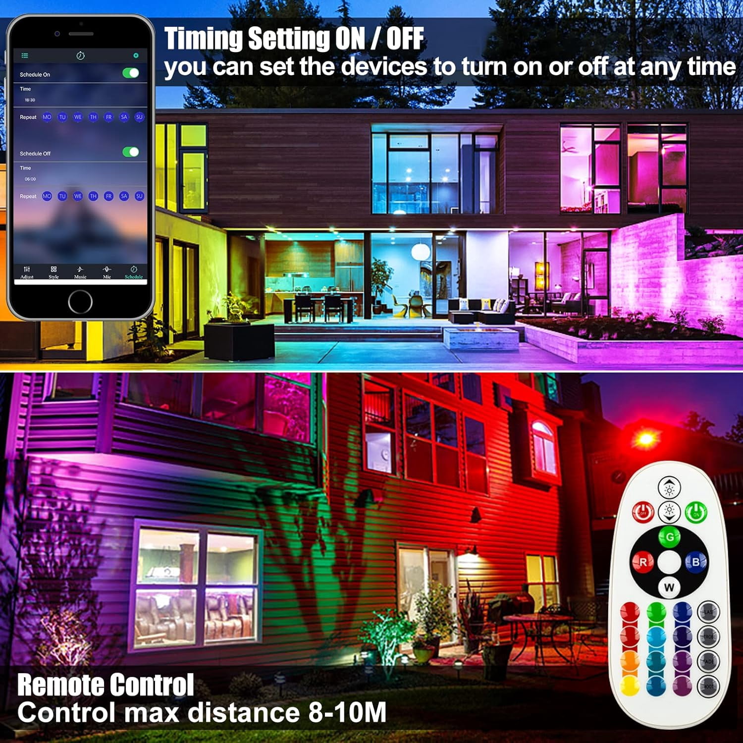 2 Pack 50W RGB Wall Washer, Stage Wash Light Bar, RGB Light Bar for Hotel, Billboard, Building, Commercial, Birthday Party, Garden, Stage Lighting, Wall Display
