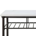 thumbnail image 3 of Acme Freyja Kitchen Island in White Cultured Marble and Gray Bars, Buffet and Dining Furniture, 3 of 7