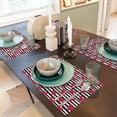 thumbnail image 6 of Placemats Set of 4 / 6, Hearts And Lines Placemats for Dining Table Indoor/Outdoors Heat Resistant Washable Placemats 18" x 12", 6 of 8
