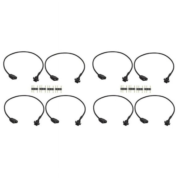 8Pcs RGB Extension Cable 5V 3-Pin to SM 3Pin Female ARGB Connector Addressable Adapter Cable for RGB Fan,PC LED Strip