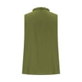 thumbnail image 5 of Women's Spring and Summer Linen Solid Color V-neck Pocket Sleeveless Shirt, 5 of 6