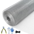 thumbnail image 2 of Edtara Galvanized Hardware Cloth Chicken Wire, Steel Mesh Rolled Fence for Garden Support, Poultry Netting Cage, Snake Fence Protection and Tree Guard Applications, 2 of 7