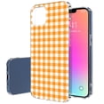 thumbnail image 1 of TalkingCase Slim Case for Apple iPhone 14 Pro, Slim Thin Gel Tpu Cover, Orange Plaid Print, Light Weight, Flexible, Soft, Anti-Scratch, Printed in USA, 1 of 7