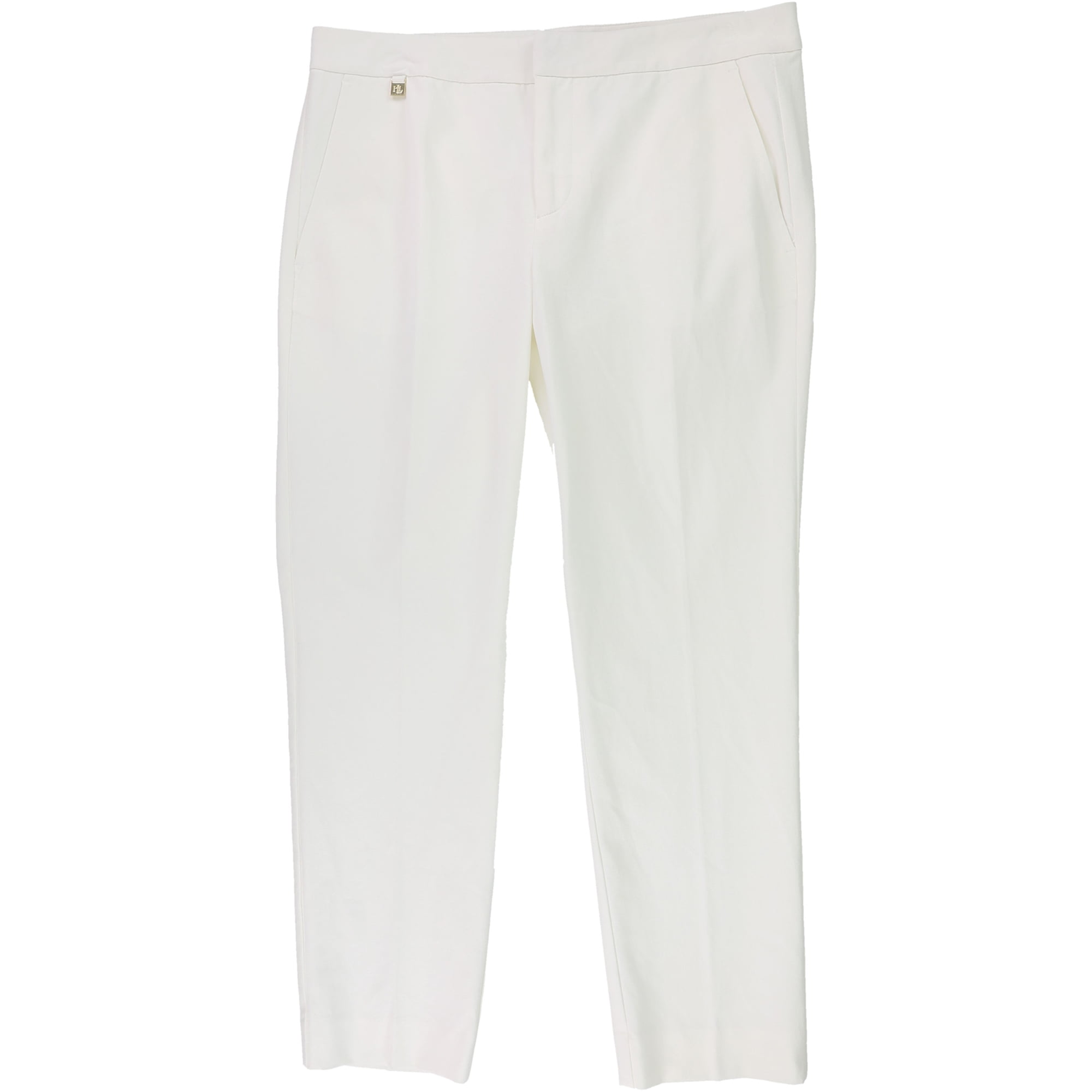 Ralph Lauren Womens Solid Casual Trouser Pants, Off-White, 8P - Walmart.com