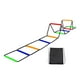 thumbnail image 2 of Escalera de agilidad, escalera de velocidad, multifunción, gimnasio en casa para coordinación de rugby y agilidad. 10 rejillas con bolsa, 2 of 9