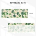 thumbnail image 2 of Tropical Palm Leaf Window Valances, Summer Green Monstera Short Kitchen Valance 54"x18", Hawaiian Banana Leaves Decorative Rod Pocket Curtain Valance for Bathroom Dining Room, 1 Pack, 2 of 6