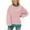 Pink + White, variant on IDOPIP Oversized Sweatshirt for Women 2024 Fall Crewneck Long Sleeve Color Block Striped Pullover Top
