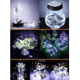 thumbnail image 5 of 12 Paquetes de Cadenas de Luces con Pilas, 20 LED 2M Cadena de Luces de Cobre, IP65 Impermeable Alambre Plateado Luz de Ambiente Blanca Fría para Decoración Fiesta de Navidad Boda Jardín Patio Casa, 5 of 5