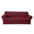 thumbnail image 2 of Funda de sofá elástica, funda de sofá elástica, antideslizante, funda de sillón, protección de muebles, funda de sofá + de cojín de asiento Vino rojo Macarena Funda de sofá elástica, 2 of 8