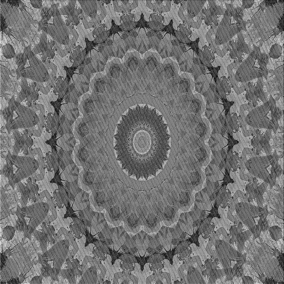 Ahgly Company Machine Washable Indoor Square Transitional Gunmetal Gray Area Rugs, 6' Square