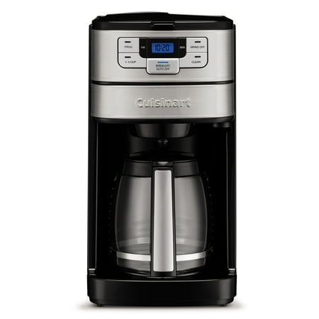 Cuisinart - Automatic Grind and Brew 12 Cup Coffeemaker - Black/Stainless Steel