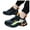 Black, variant on Boys Girls Sneakers Waterproof Athletic Running Tennis Shoes Kids Non Slip Outdoor Walking Shoes with Arch Support Black 11.5