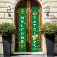 thumbnail image 3 of Moocorvic St. Patrick's Day Irish Holiday Porch Sign Welcome Home Door Curtain Banner Decoration Door Hanging Painting Hanging Flag Decoration, 3 of 5