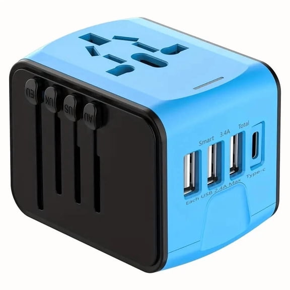 Worldwide Travel Adapter, 4 USB Ports Universal Travel Adapter