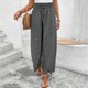 thumbnail image 3 of WILLBEST Pantalones Casuales de Mujer, Culotte de Pierna Ancha con Diseño Floral y Abertura Lateral para Un Uso Diario Cómodo. Mediana, 3 of 6