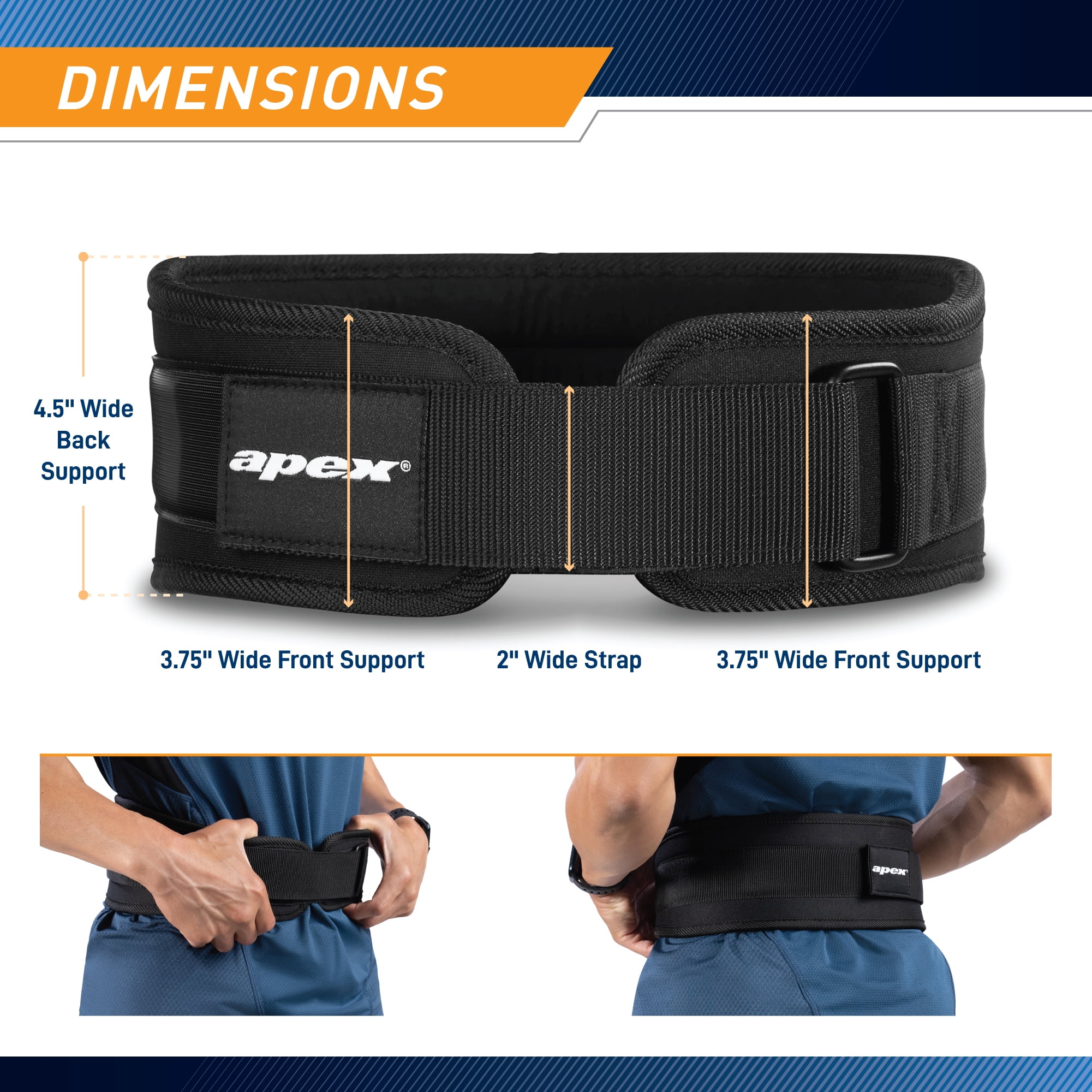Apex by Marcy 4.5" Foam Core Weightlifting Belt (M) B5FB4-M