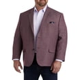 thumbnail image 2 of Synrgy by DXL Men's Big and Tall Textured Sport Coat Burgundy 2XL, 2 of 8