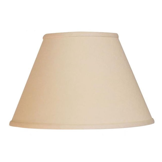 HomeRoots 470239 12 Po Parchemin Empire Premium Incliné Abat-Jour en Lin&44; Beige