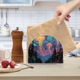 thumbnail image 2 of Yayeee Napkin Holder for Table Set of 2 Kitchen Paper Tissue Organization, Psychedelic Jellyfish, 2 of 8