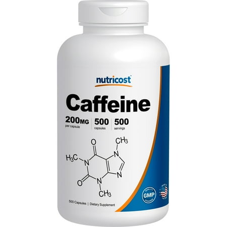 Caffeine Nutrition Facts - Nutricost Caffeine 500 Capsules, 200mg Per Capsule