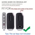thumbnail image 2 of 7 Button Key Fob Cover Fit for Kia EV6 GT K5 Sorento 2023 2022 Carnival Seven MQ4 Sportage NIRO Key Keyless Full Protection Key Case with Short Keychain, 2 of 7