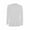 White, variant on WREESH Womens Fashion T-Shirts Solid Color Spring Fall Patchwork Long Sleeves Round Neck Casual Kink T-Shirt Tops Pullover Gray