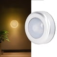 thumbnail image 4 of Lampe de Nuit LED, Robinet Lumière Auto-Adhésive Papier Batterie Alimenté Rond Compact Gradation Progressive pour la Maison pour le Salon pour la Chambre à Coucher Lumière Chaude, 4 of 8