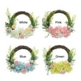 thumbnail image 6 of Creative Arrowy Artificial Flowers Hydrangea Eucalyptus Wall Hanging Spring Wreath Rattan For Wedding Backdrop Garland Decoration, 6 of 11