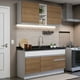 thumbnail image 2 of Cocina Integral Completa 150cm Glamy Madesa - Blanco/Marrón, 2 of 11