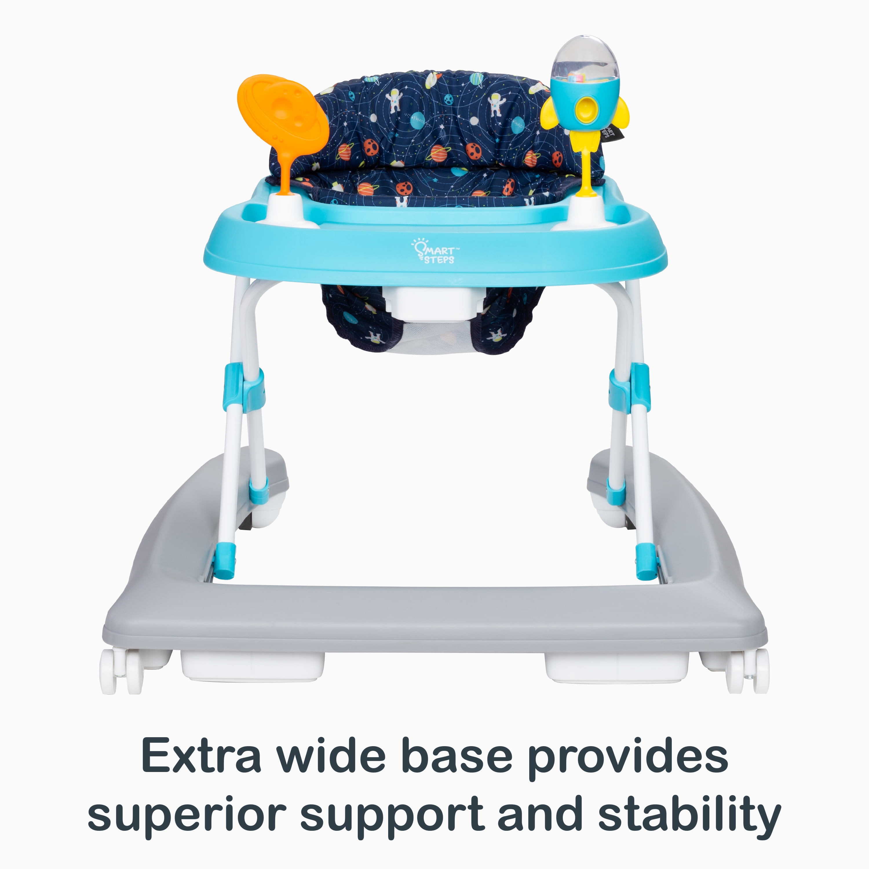 Smart Steps Trend Activity Baby and Toddler Walker, Space Walk Navy