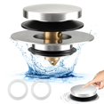 thumbnail image 1 of Tapón de desagüe de bañera Uxoz universal para orificios de 1.5 a 1.72 pulgadas, 1 of 7