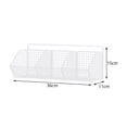 thumbnail image 7 of 2 Pieces Minimalist Hanging Fruit Basket Heavy Duty 3 Grids Wire Hanging Basket Cabinet Storage Basket for Craft Room Kitchen Bathroom Home white, 7 of 7