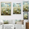 thumbnail image 4 of Designart "Meadow Calm Bliss Muted II" Floral & Botanical Floater Framed Canvas Art Print, 4 of 7