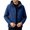Blue, variant on Mens Softshell Jackets Windproof Drawstring Hooded Long Sleeve Full Zipper Fashion Casual Jacket with Pockets Beige S