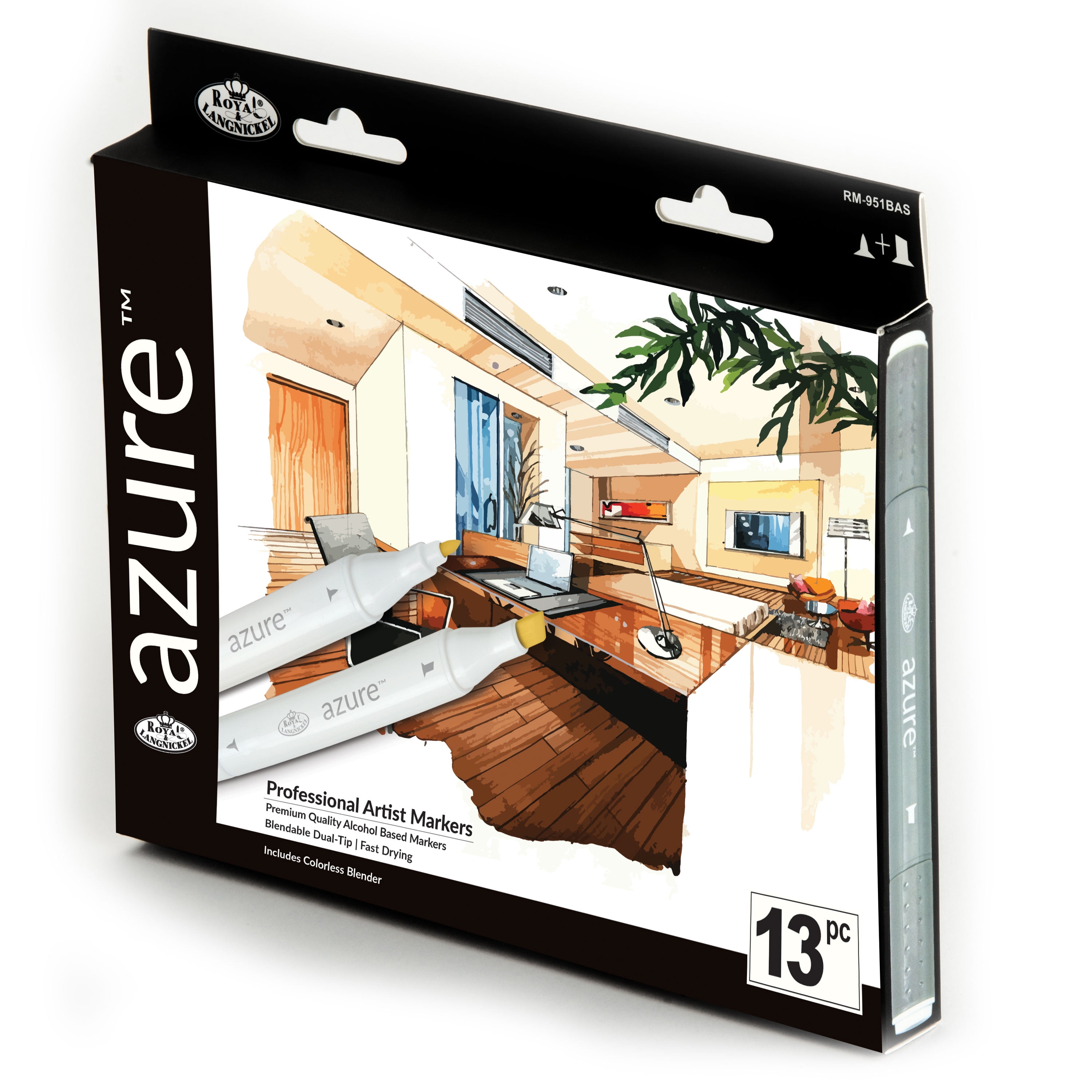 Royal Langnickel Azure Dual Tip Alcohol Based Artist Markers Basic Colors 13pc Walmart Com Royal Langnickel Azure Dual Tip Alcohol Based Artist Markers Basic Colors 13pc Walmart Com