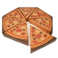 thumbnail image 5 of Eco Pie Kraft Paper Pizza Slice Box - Clamshell - 9 1/4" x 10 1/4" x 1 3/4" - 100 count box - Restaurantware, 5 of 10