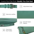 thumbnail image 4 of ili New York Bolsos cruzados de cuero genuino para mujer - Organizador de bolso de hombro con bloqueo RFID premium con correa ajustable, 4 of 5